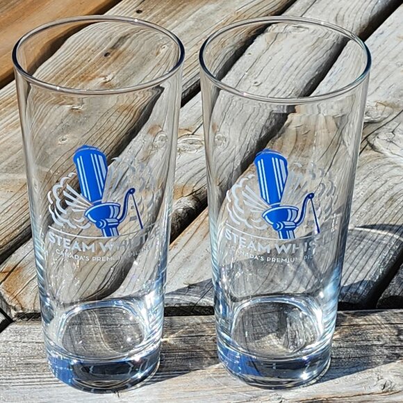 Steam Whistle Beer Glass Pint Glass Steamwhistle Pilsner NEW PAIR - Picture 1 of 4